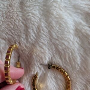 Gold Geometric Hoop Earrings